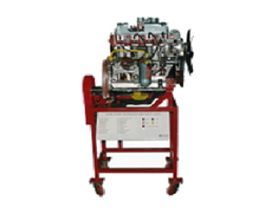 Model No.XS-05 CUT SECTION MODEL OF FOUR CYLINDER FOUR STROKE CARBURETOR CAR ENGINE (PETROL) WORKING 