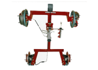 Model No. XS-35 CUT SECTION MODEL OF HYDRAULIC BRAKE UNIT -FOUR WHEEL TYPE (CUT SECTIONED AND WORKING) WITH TWO DISC AND TWO DRUM BRAKES