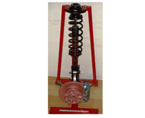 Model No. XS-57 CUT SECTION MODEL OF COMPELETE ONE SIDE MACPHERSON SUSPENSION STRUT WITH DRIVE SHAFT, DISK BRAKE